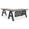 Picture of OfficeSource | Epitome | Industrial Desk with Metal Corners - 60"W