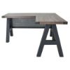 Picture of OfficeSource | Epitome | Industrial Desk with Metal Corners - 60"W