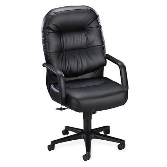 Temesgen Padded Executive Leather Office Chair with Heavy-duty Base, Padded  Armrest and Oversized Seat Cushion - Yahoo Shopping
