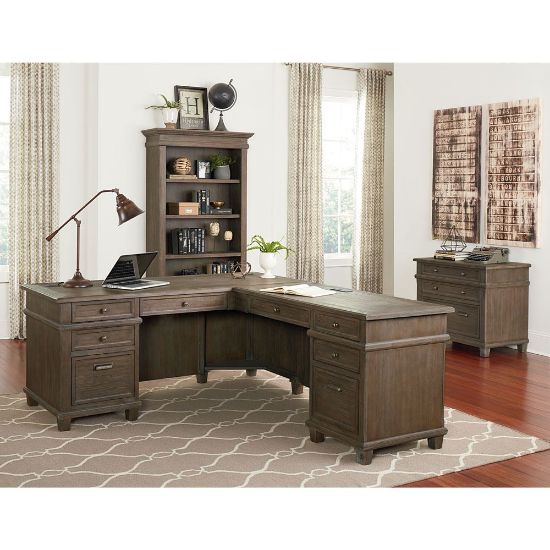 Picture of OfficeSource  Monroe Collection Right Return Desk 66" x 78"