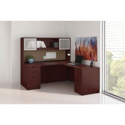 Picture of OfficeSource OS Laminate Collection L Shape Typical - OS89 71" x 83"