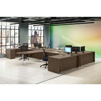 Picture of OfficeSource OS Laminate Collection (2 Person) Typical - OS170 226" x 96"