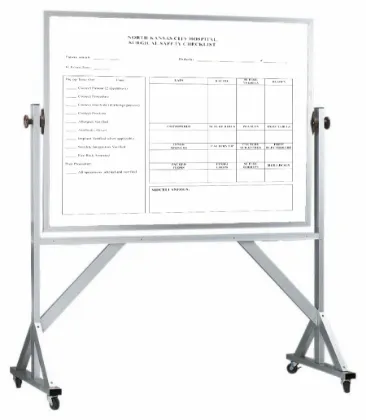 Picture of AARCO Reversible Freestanding Board 48" x 72"