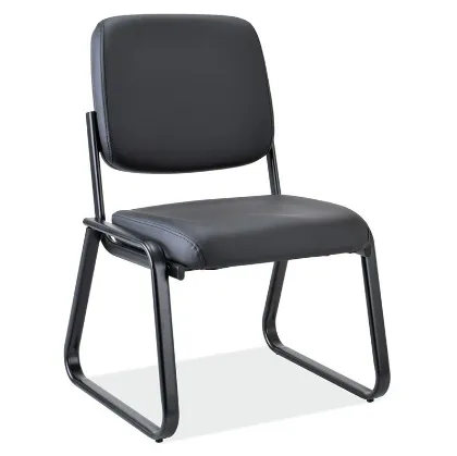 Picture of Premiera Armless Sled Base Guest Chair - Black Vinyl