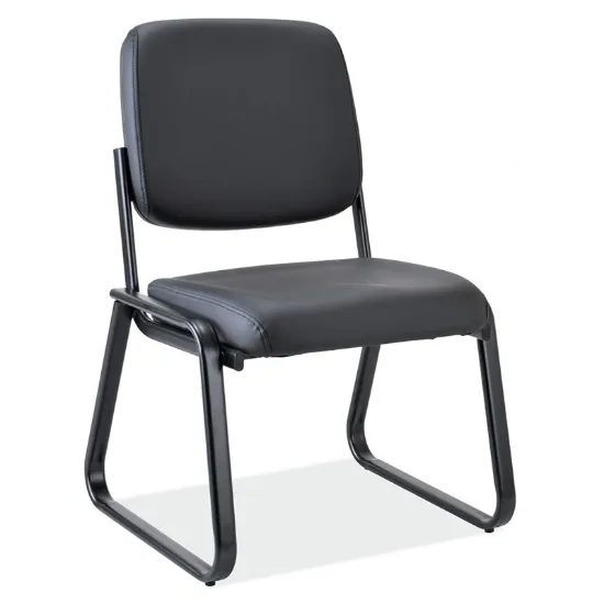 Picture of Premiera Armless Sled Base Guest Chair - Black Vinyl