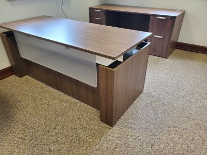 Picture of Premiera StandUp Standing Desk Collection Height Adjustable Desk/Credenza Combo