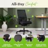 Picture of HON Ignition 2.0 Mesh Office Chair | Mid-Back | Mesh Back | Synchro-Tilt | Black Seat Fabric | Black Mesh | Black Frame