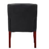 Picture of Boss Box Arm guest, accent or dining chair W/Mahogany Finish