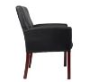 Picture of Boss Box Arm guest, accent or dining chair W/Mahogany Finish