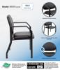 Picture of Boss Mid Back Guest Chair, 300 lb capacity, Antimicrobial Vinyl