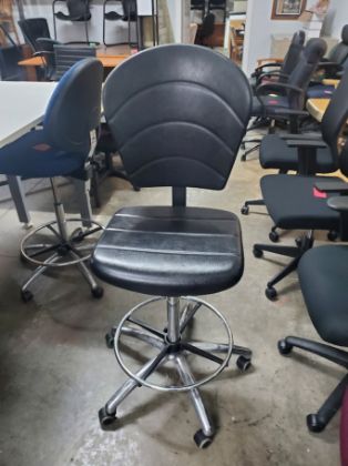 Picture of Black Drafting Chair