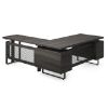 Picture of OfficeSource | Palisades | Industrial L-Shaped, Height Adjustable Desk with Single Pedestal