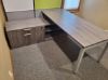 Picture of 6x6 L Desk Grey/Silver