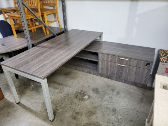 Picture of 6x6 L Desk Grey/Silver