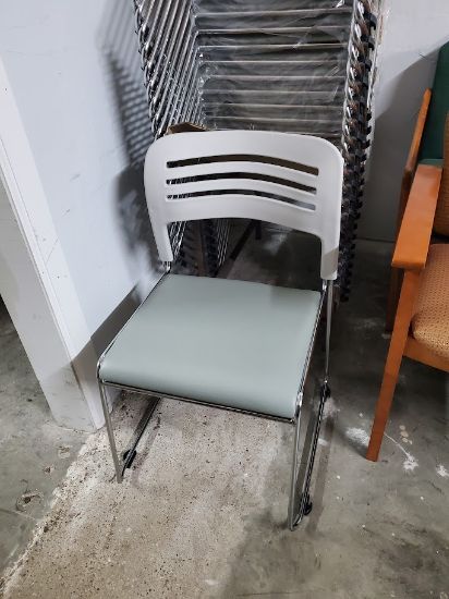 Picture of Stack Chair Grey Padded Seat