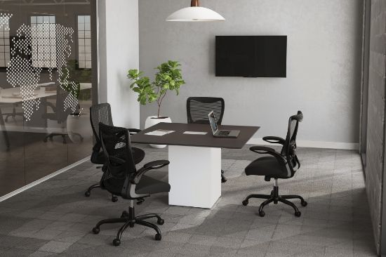 Picture of Premiera Conference Table with Cube Base 47.24”w x 47.24”d