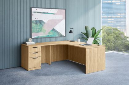 Picture of PREMIERA PL Laminate Series L Shaped Home Desk 71" x 71"