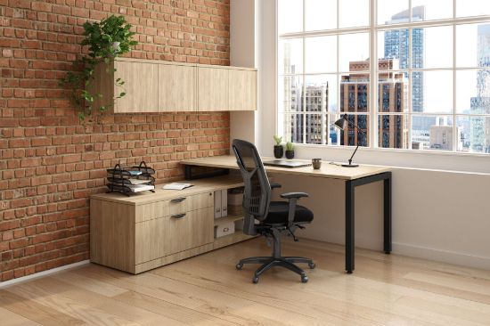 Picture of Premiera Elements Collection L Shaped Desk w/Hutch 72" x 72"